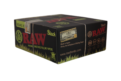 Raw Black Organic Hemp Papers - King Size Slim / Box of 50