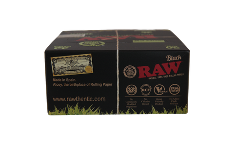 RAW Black Organic Hemp Papers - King Size Slim / Box of 50