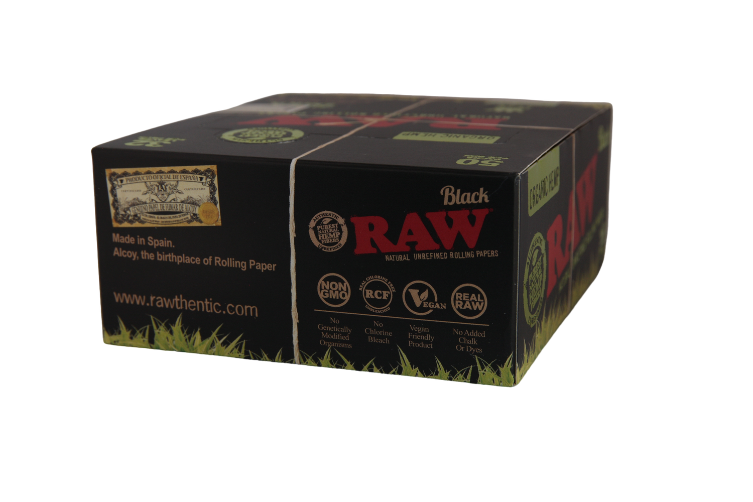 Raw Black Organic Hemp Papers - King Size Slim / Box of 50