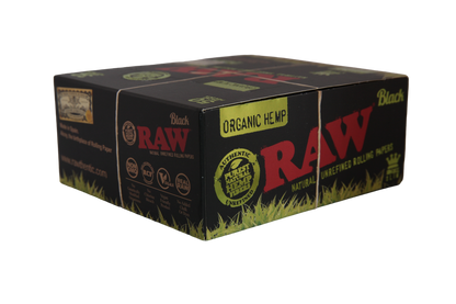 Raw Black Organic Hemp Papers - King Size Slim / Box of 50