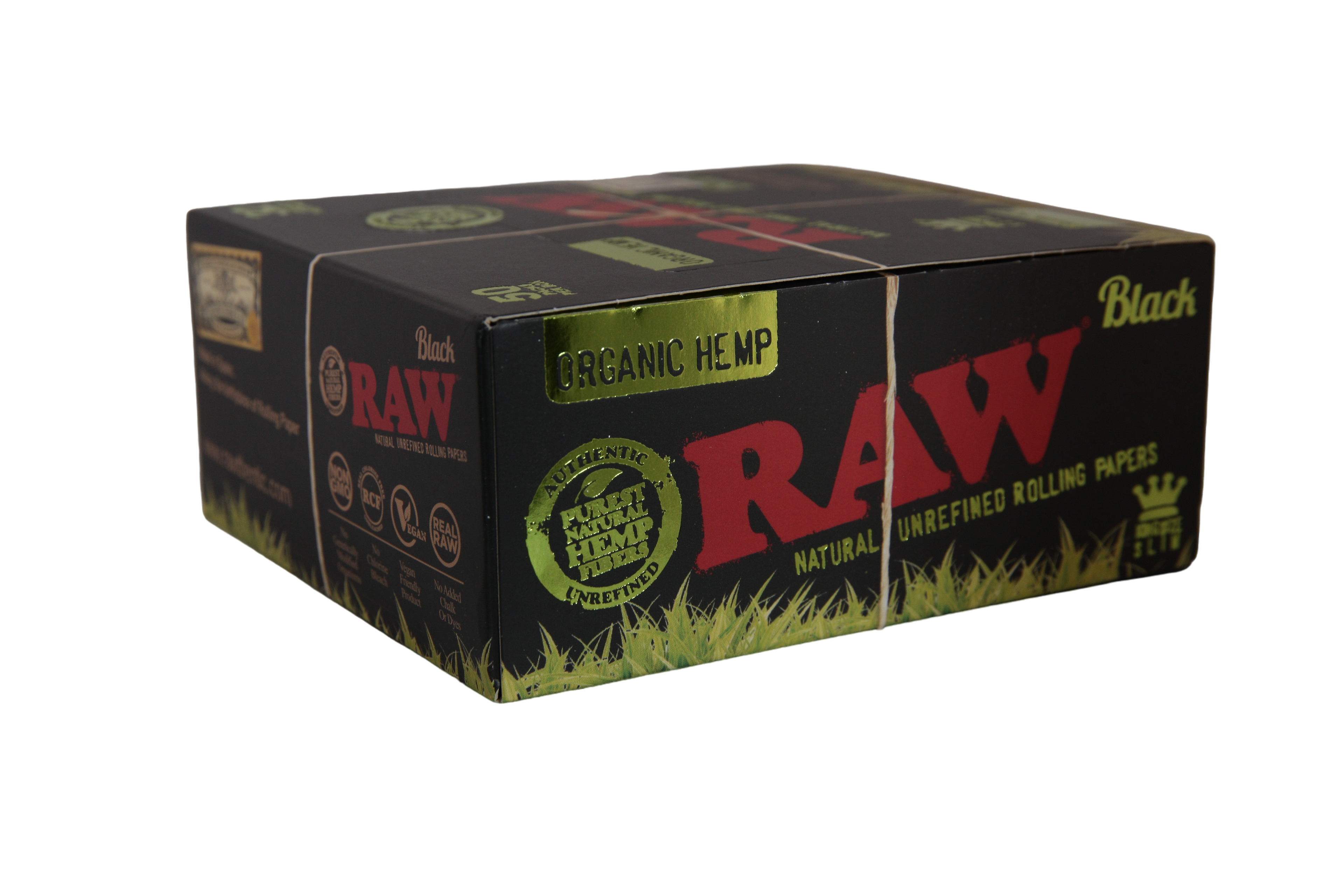 Raw Black Organic Hemp Papers - King Size Slim / Box of 50