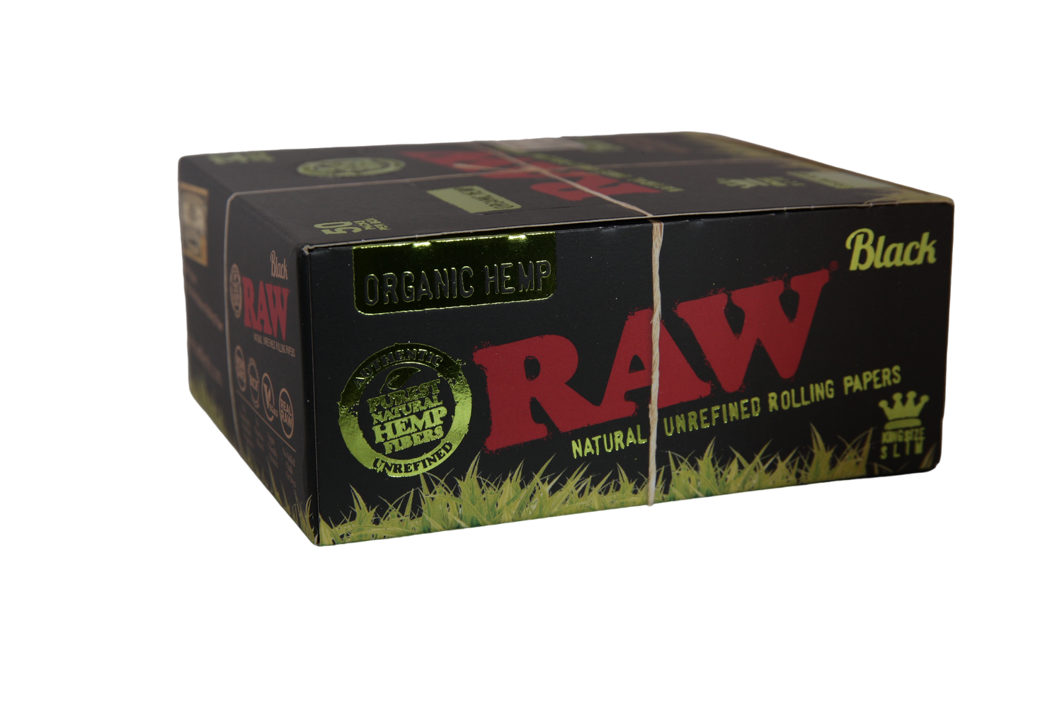 Raw Black Organic Hemp Papers - King Size Slim / Box of 50