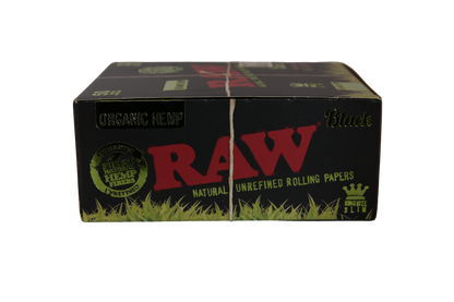 Raw Black Organic Hemp Papers - King Size Slim / Box of 50