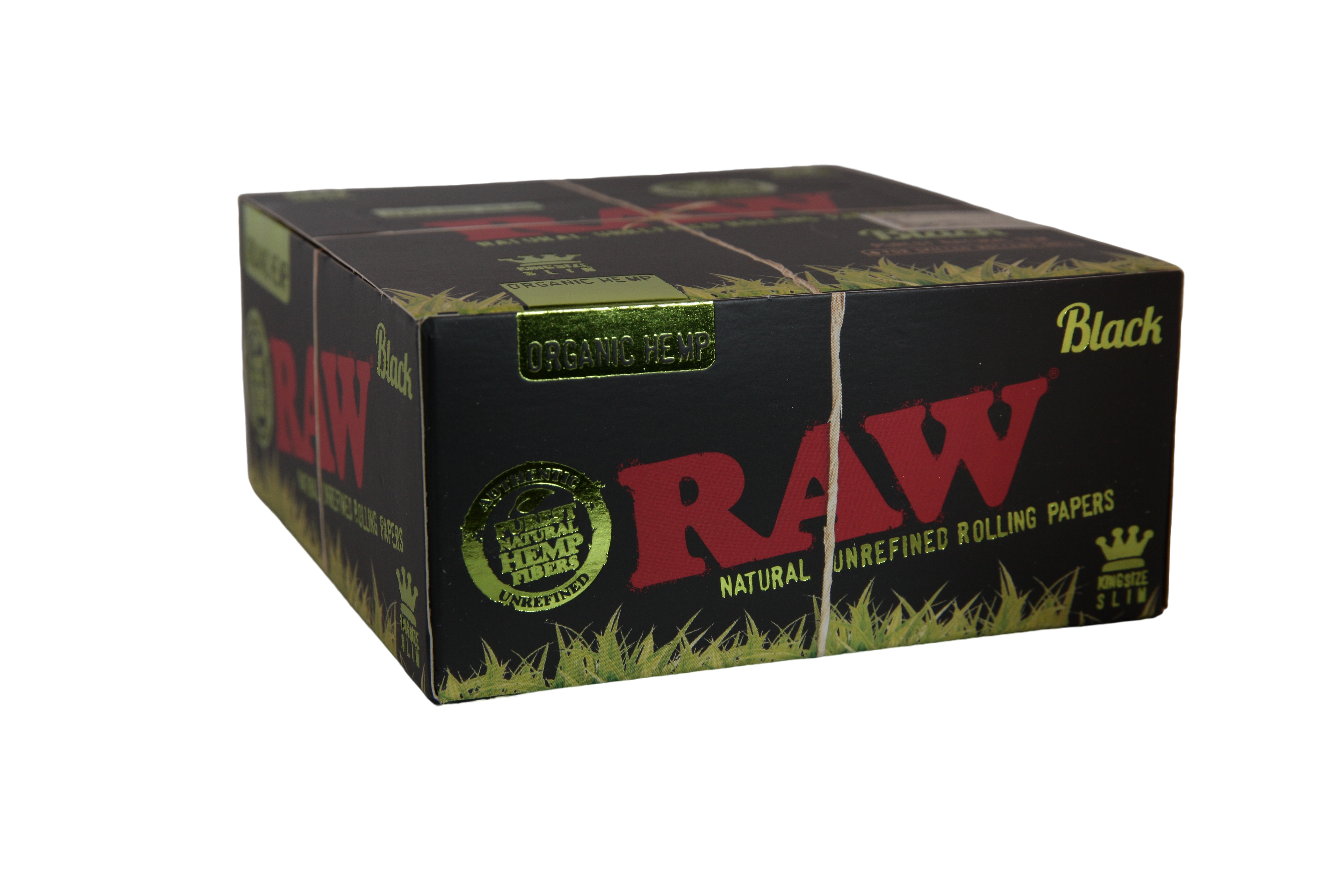 Raw Black Organic Hemp Papers - King Size Slim / Box of 50