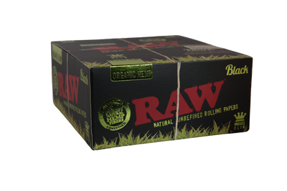 Raw Black Organic Hemp Papers - King Size Slim / Box of 50