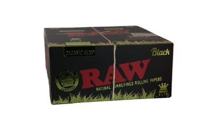 Raw Black Organic Hemp Papers - King Size Slim / Box of 50