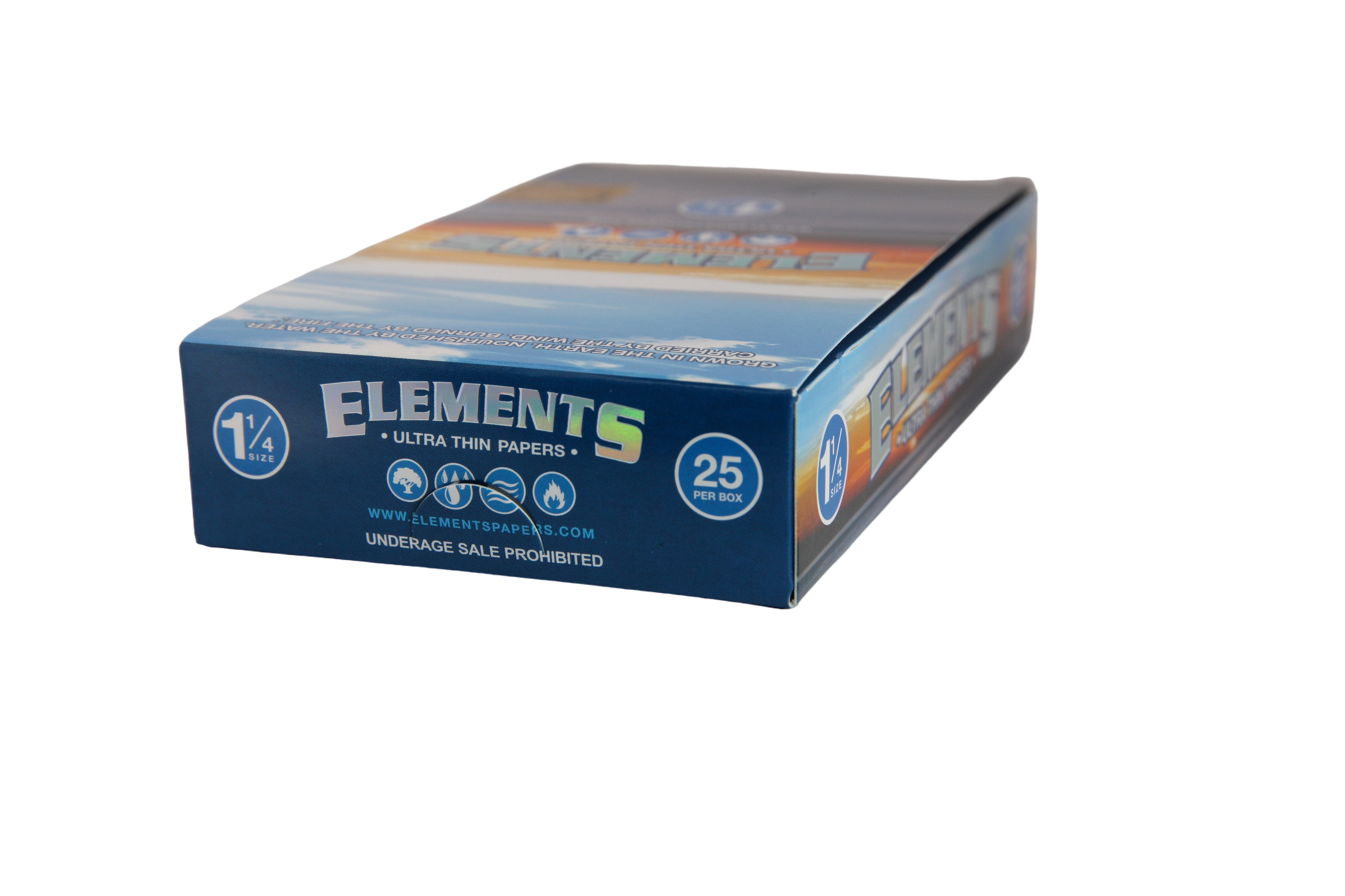 Elements Ultra Thin Rice Papers - 1 1/4 / Box of 25