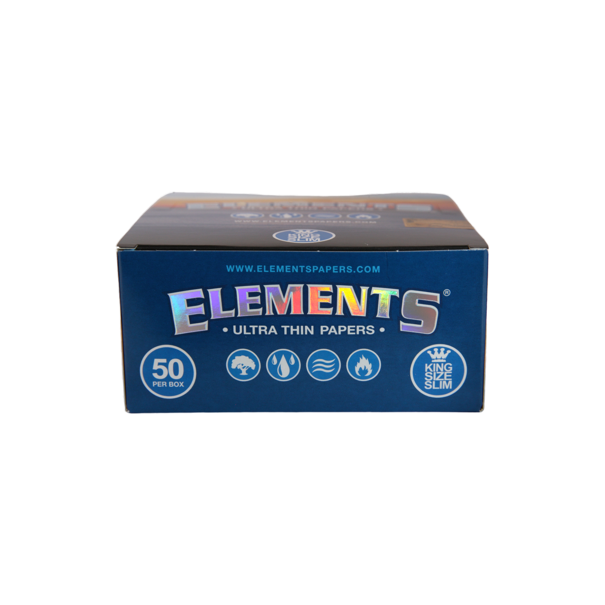 Elements Ultra Thin Rice Papers - King Size Slim / Box of 50