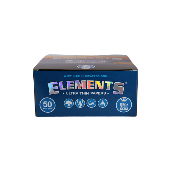 Elements Ultra Thin Rice Papers - King Size Slim / Box of 50