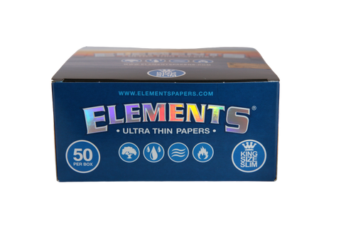 Elements Ultra Thin Rice Papers - King Size Slim / Box of 50