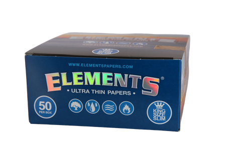 Elements Ultra Thin Rice Papers - King Size Slim / Box of 50