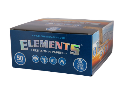 Elements Ultra Thin Rice Papers - King Size Slim / Box of 50