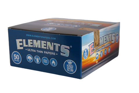 Elements Ultra Thin Rice Papers - King Size Slim / Box of 50