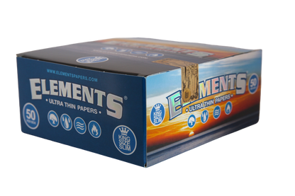 Elements Ultra Thin Rice Papers - King Size Slim / Box of 50