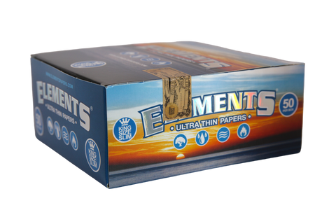 Elements Ultra Thin Rice Papers - King Size Slim / Box of 50