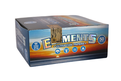 Elements Ultra Thin Rice Papers - King Size Slim / Box of 50