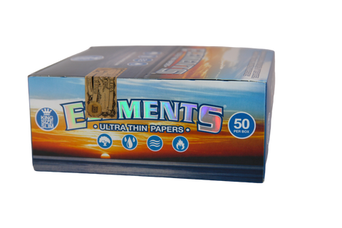 Elements Ultra Thin Rice Papers - King Size Slim / Box of 50