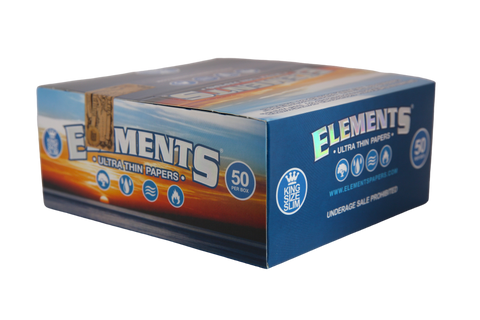 Elements Ultra Thin Rice Papers - King Size Slim / Box of 50