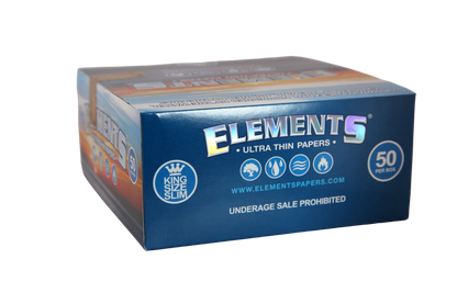 Elements Ultra Thin Rice Papers - King Size WIDE / Box of 50