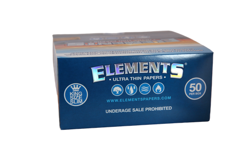 Elements Ultra Thin Rice Papers - King Size Slim / Box of 50