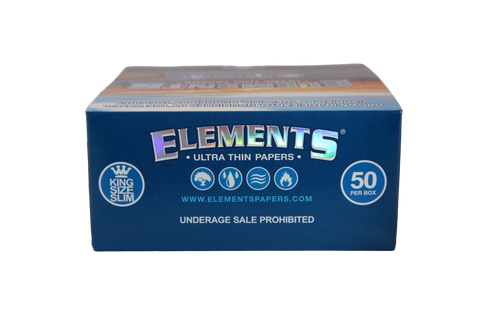 Elements Ultra Thin Rice Papers - King Size Slim / Box of 50