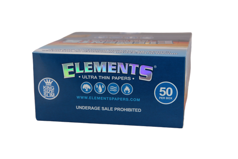 Elements Ultra Thin Rice Papers - King Size Slim / Box of 50