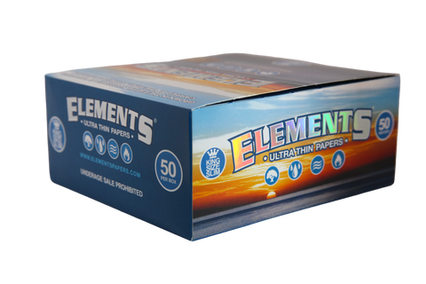 Elements Ultra Thin Rice Papers - King Size Slim / Box of 50