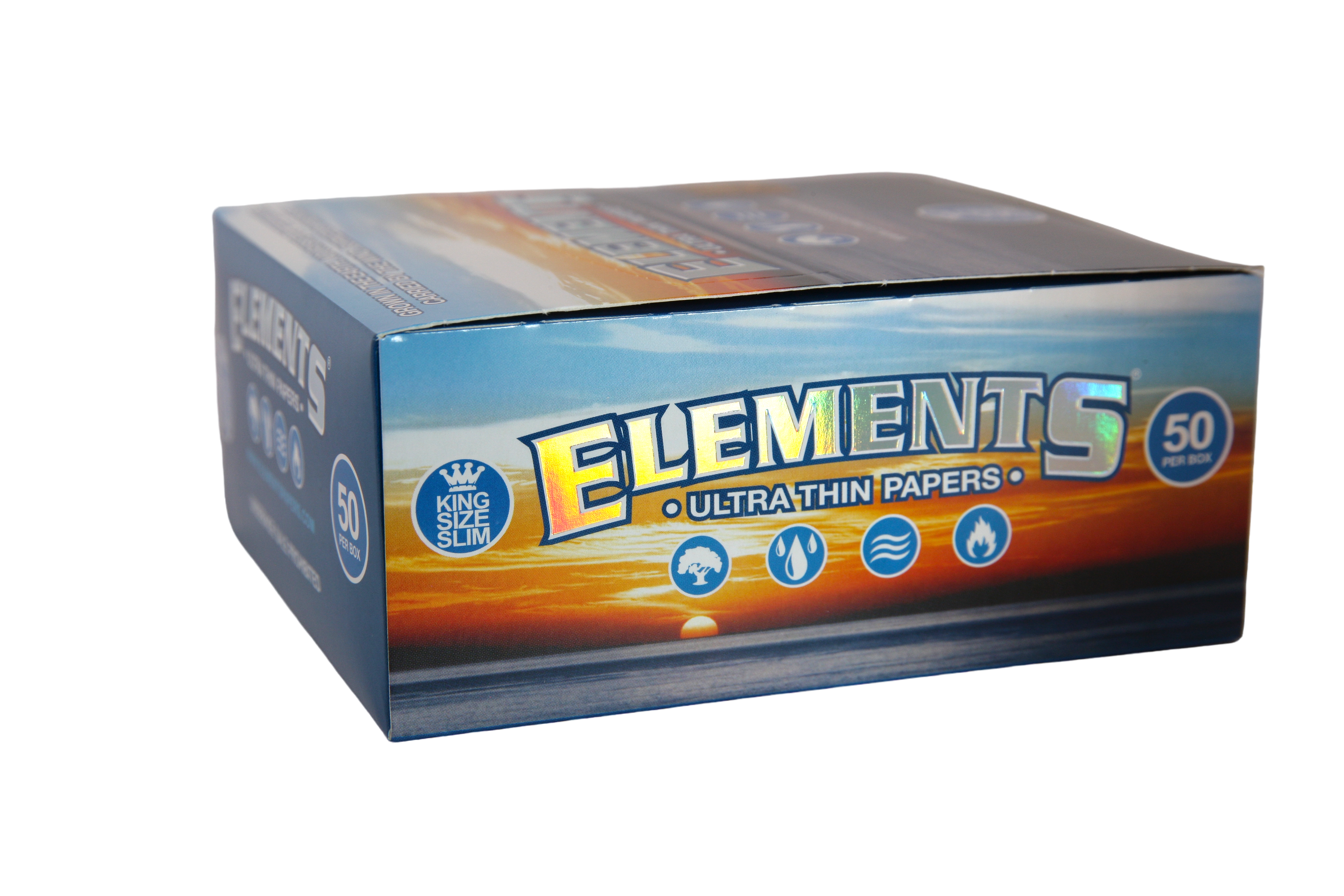 Elements Ultra Thin Rice Papers - King Size Slim / Box of 50