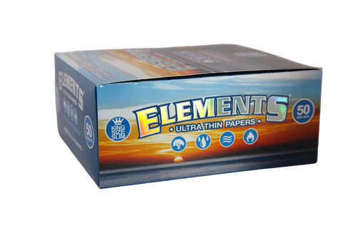 Elements Ultra Thin Rice Papers - King Size Slim / Box of 50