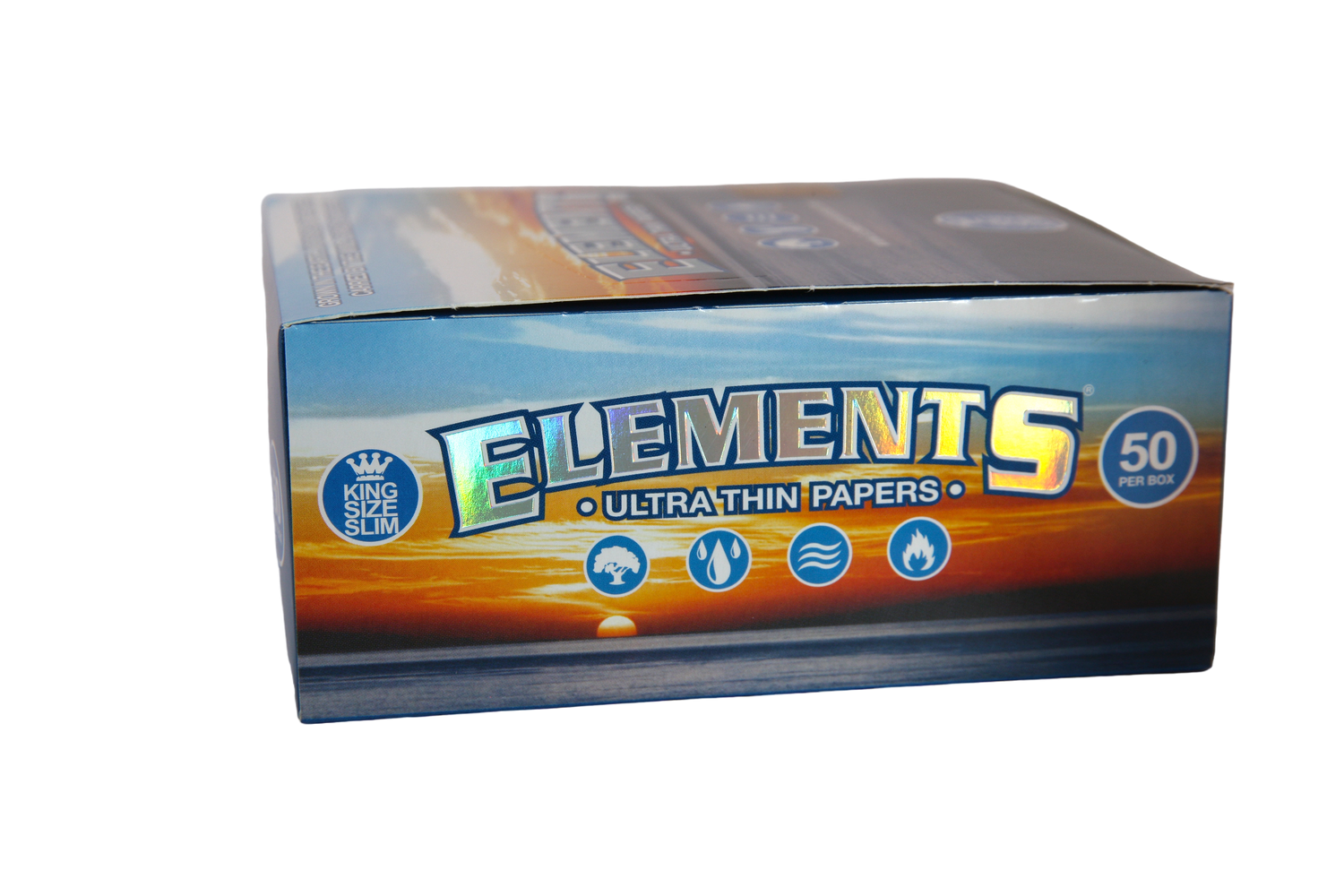 Elements Ultra Thin Rice Papers - King Size Slim / Box of 50