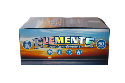 Elements Ultra Thin Rice Papers - King Size Slim / Box of 50