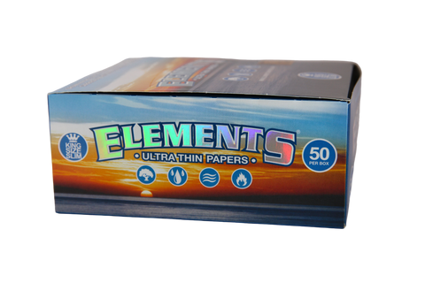 Elements Ultra Thin Rice Papers - King Size Slim / Box of 50