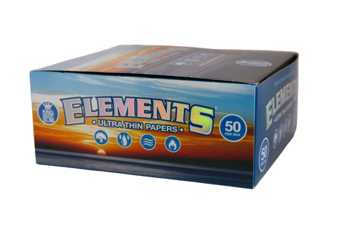 Elements Ultra Thin Rice Papers - King Size Slim / Box of 50