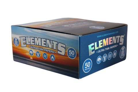 Elements Ultra Thin Rice Papers - King Size Slim / Box of 50