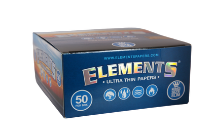 Elements Ultra Thin Rice Papers - King Size WIDE / Box of 50