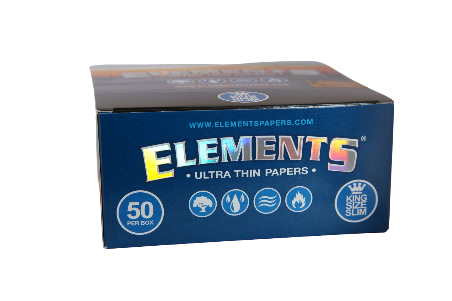 Elements Ultra Thin Rice Papers - King Size Slim / Box of 50