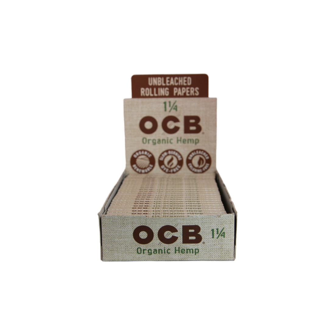 OCB Organic Hemp Papers - 1 1/4 / Box of 24