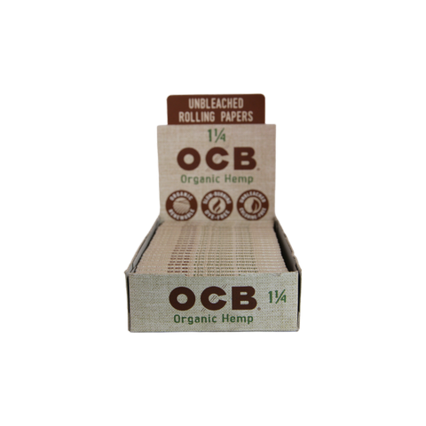 OCB Organic Hemp Papers - 1 1/4 / Box of 24