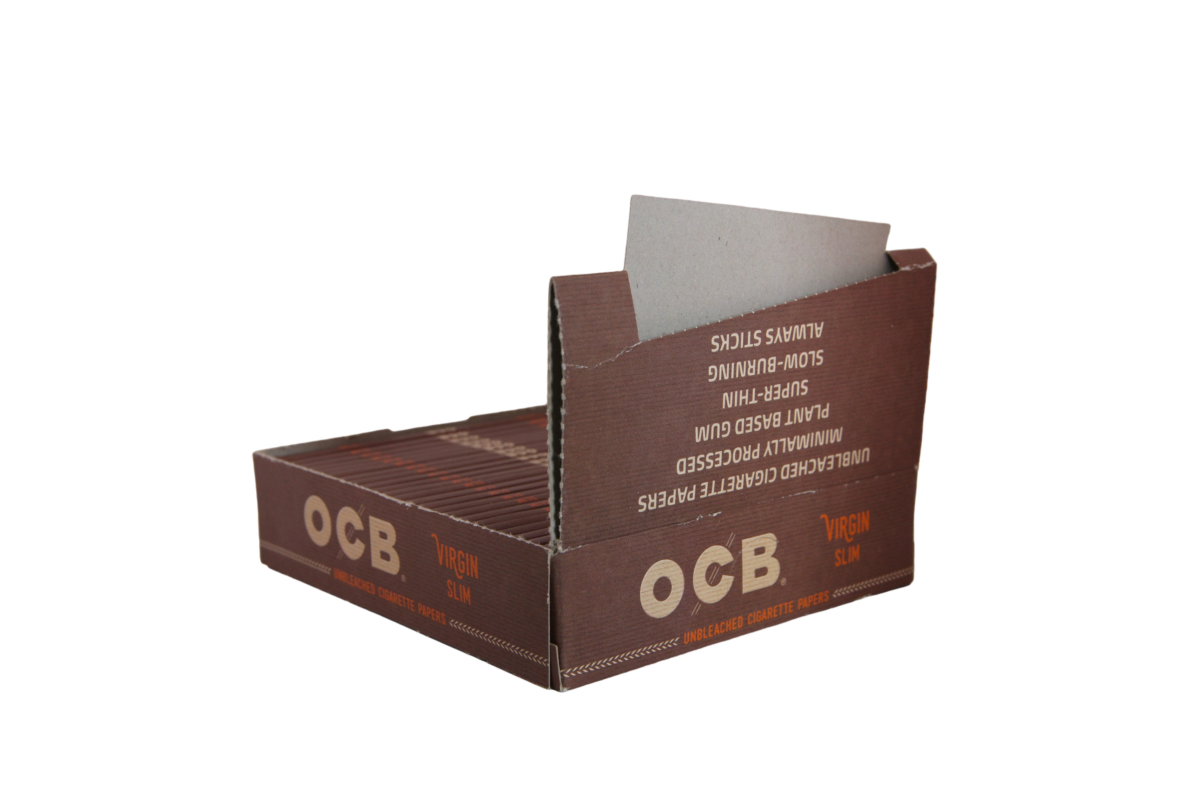 OCB Virgin Papers - King Size Slim / Box of 24