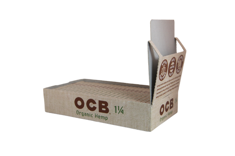 OCB Organic Hemp Papers - 1 1/4 / Box of 24