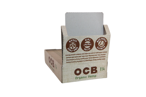 OCB Organic Hemp Papers - 1 1/4 / Box of 24