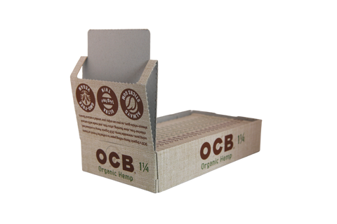 OCB Organic Hemp Papers - 1 1/4 / Box of 24