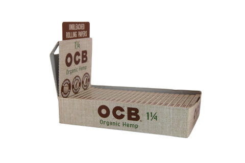 OCB Organic Hemp Papers - 1 1/4 / Box of 24