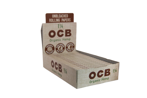 OCB Organic Hemp Papers - 1 1/4 / Box of 24