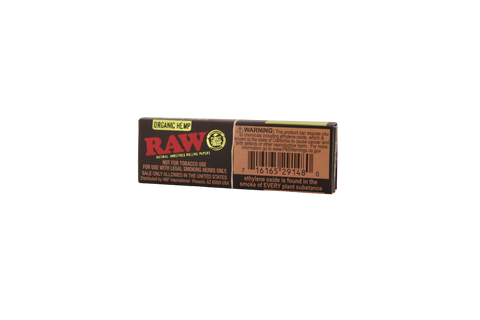 Raw Black Organic Hemp Papers - 1 1/4