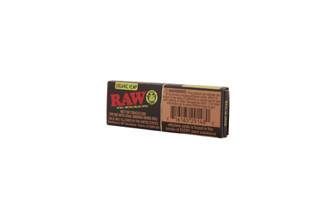 Raw Black Organic Hemp Papers - 1 1/4