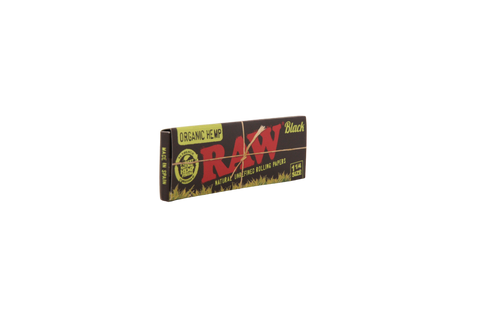 Raw Black Organic Hemp Papers - 1 1/4