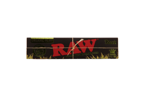 Raw Black Organic Hemp Papers - King Size Slim