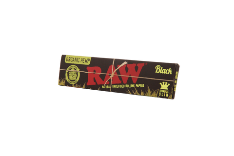 Raw Black Organic Hemp Papers - King Size Slim