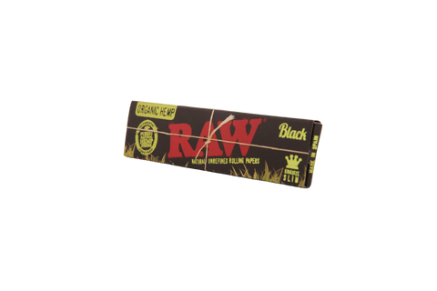 Raw Black Organic Hemp Papers - King Size Slim